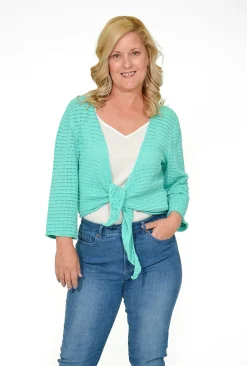 Orientique Alice Cotton Knit Wrap in- Cotton Tops | Cardigans & Jumpers