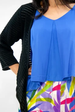 Orientique Alice Cotton Knit Wrap in- Cotton Tops | Knitwear Tops