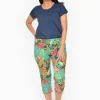 Orientique Angela Cotton 3/4 Capri Pants in-Women Womens Pants