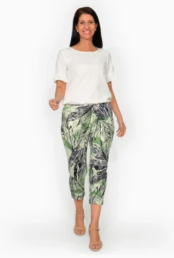 Orientique Angela Cotton 3/4 Capri Pants in-Women Womens Pants