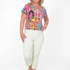 Orientique Angela Cotton 3/4 Capri Pants in-Women Cotton Pants | Womens Pants