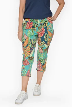 Orientique Angela Cotton 3/4 Capri Pants in-Women Womens Pants