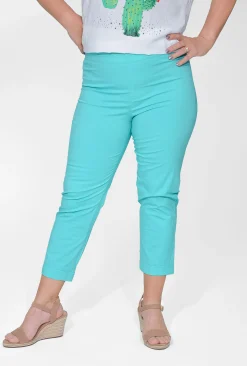 Orientique Angela Cotton 3/4 Capri Pants in-Women Cotton Pants | Womens Pants