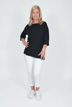 One Summer Angela Cotton Blend Capri Pant in-Women Cotton Pants | Womens Pants