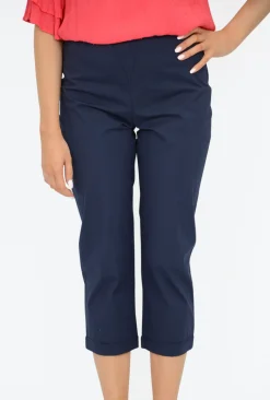 One Summer Angela Cotton Blend Capri Pant in-Women Cotton Pants | Womens Pants