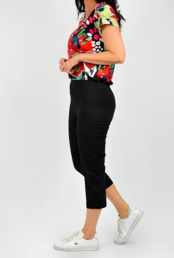 One Summer Angela Cotton Blend Capri Pant in-Women Cotton Pants | Womens Pants