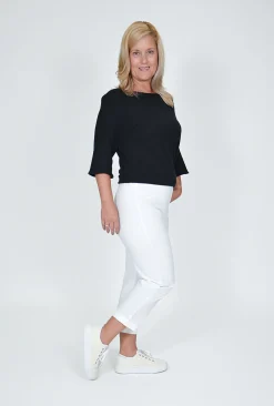 One Summer Angela Cotton Blend Capri Pant in-Women Cotton Pants | Womens Pants