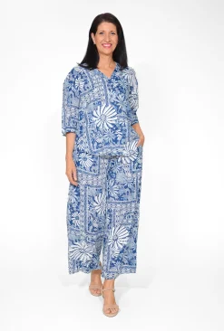 One Summer Avril Rayon Shirt & Pant Set in-Women Womens Pants | Short Sleeve Tops