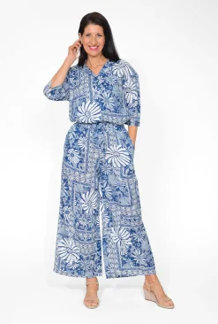 One Summer Avril Rayon Shirt & Pant Set in-Women Womens Pants | Short Sleeve Tops