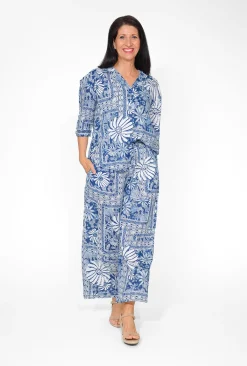 One Summer Avril Rayon Shirt & Pant Set in-Women Womens Pants | Short Sleeve Tops