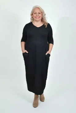 Cotton Village Betty Elbow Sleeve Midi Dress in- Cotton Dresses | Midi Dresses