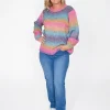 Willow Tree Britannia Ombre Rainbow Jumper- Cardigans & Jumpers | Knitwear Tops