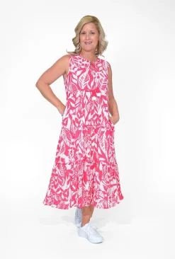 Orientique Brodie Organic Cotton Sleeveless Dress in- Sleeveless Dresses | Organic Cotton Clothing