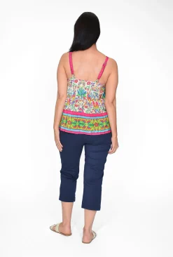 Escape Camila Rayon Cami in Pink Paradise- Cami Slips