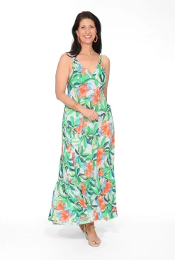 Escape Cassandra Rayon Sleevless Maxi Dress in- Sleeveless Dresses | Maxi Dresses