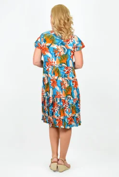 One Summer Chloe Crepe Swing Dress in- Above Knee Dresses | Knee Length Dresses