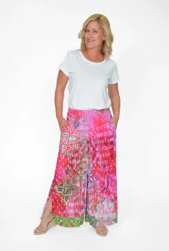 Orientique Dora Rayon Wide Leg Pant in-Women Womens Pants