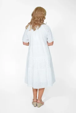 Orientique Emma Organic Cotton Short Sleeve Dress in- Short Sleeved Dresses | Organic Cotton Clothing