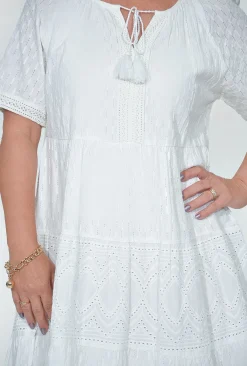 Orientique Emma Organic Cotton Short Sleeve Dress in- Short Sleeved Dresses | Organic Cotton Clothing