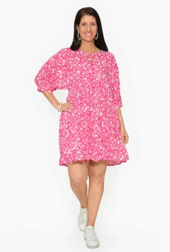 One Summer Genevieve Cotton Boho Dress in- Long Sleeved Dresses | Cotton Dresses