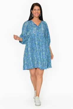 One Summer Genevieve Cotton Boho Dress in- Long Sleeved Dresses | Cotton Dresses