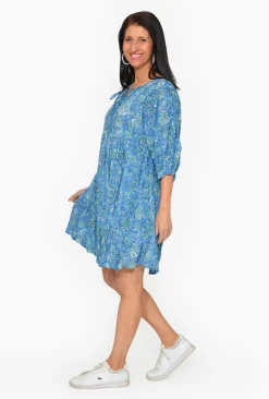 One Summer Genevieve Cotton Boho Dress in- Long Sleeved Dresses | Cotton Dresses