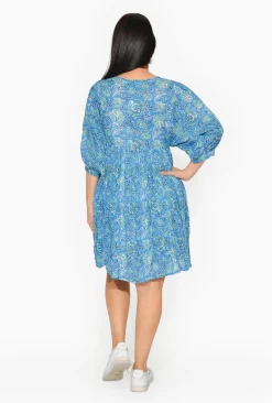 One Summer Genevieve Cotton Boho Dress in- Long Sleeved Dresses | Cotton Dresses