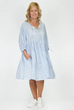 One Summer Genevieve Cotton Dress in- Knee Length Dresses | Cotton Dresses