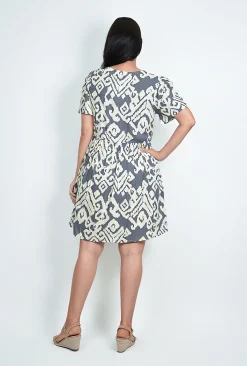One Summer Harper Short Sleeve Rayon Dress in- Above Knee Dresses | Short Sleeved Dresses