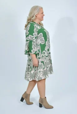 Dreamcatcher Jemima Frill Sleeve Boho Dress in- Long Sleeved Dresses | Knee Length Dresses