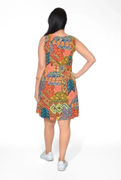 Orientique Joy Organic Cotton Shift Dress in- Cotton Dresses | Above Knee Dresses