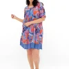 One Summer Julia Cotton Boho Tunic Dress in- Short Sleeved Dresses | Cotton Dresses