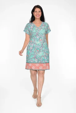 Orientique Layla Reversible Organic Cotton Shift Dress in- Short Sleeved Dresses | Cotton Dresses