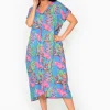 One Summer Leah Cotton Short Sleeve Kaftan in- Short Sleeved Dresses | Cotton Dresses