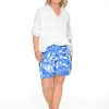 Orientique Luna Orangic Cotton Shorts in Blue- Organic Cotton Clothing | Skirts & Short