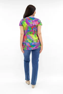 One Summer Maggie Crinkle Cotton T-Shirt in- Cotton Tops | Short Sleeve Tops