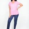 One Summer Maggie Short Sleeve Cotton Blouse in- Cotton Tops | Short Sleeve Tops