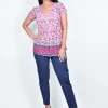 One Summer Maggie Short Sleeve Cotton Blouse in- Cotton Tops | Short Sleeve Tops