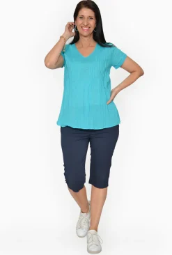 One Summer Maggie Short Sleeve Cotton Blouse in- Cotton Tops | Short Sleeve Tops