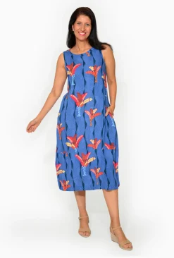 Orientique Martha Crinkle Cotton Bubble Dress in- Sleeveless Dresses