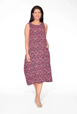 Orientique Martha Crinkle Cotton Bubble Dress in- Sleeveless Dresses