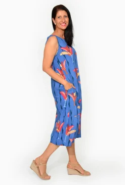 Orientique Martha Crinkle Cotton Bubble Dress in- Sleeveless Dresses