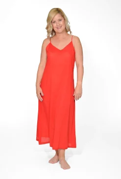 Orientique Maxi Cotton Dress Slip in- Slip Dresses