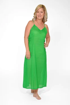 Orientique Maxi Cotton Dress Slip in- Slip Dresses