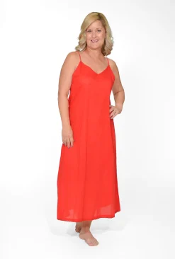 Orientique Maxi Cotton Dress Slip in- Slip Dresses