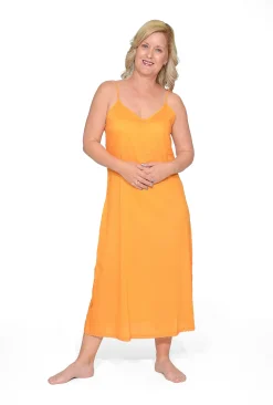 Orientique Maxi Cotton Dress Slip in- Slip Dresses