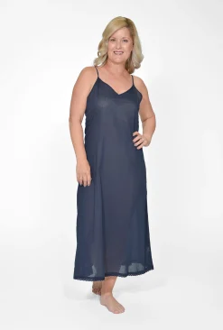 Orientique Maxi Cotton Dress Slip in- Slip Dresses