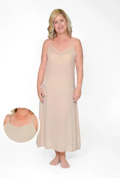 Orientique Maxi Cotton Dress Slip in- Slip Dresses