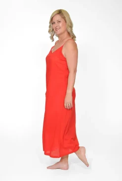 Orientique Maxi Cotton Dress Slip in- Slip Dresses