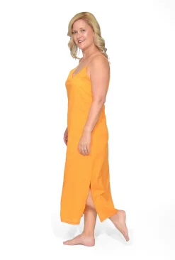 Orientique Maxi Cotton Dress Slip in- Slip Dresses